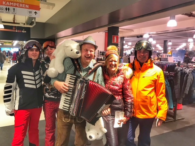 Lederhosen accordeonist