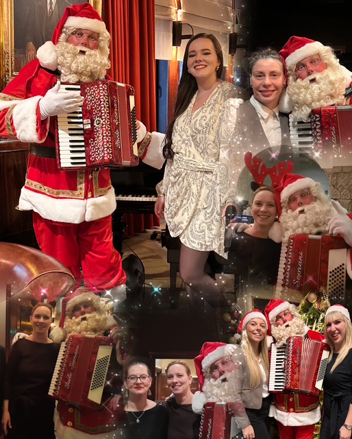 amsterdam kerstman met muziek